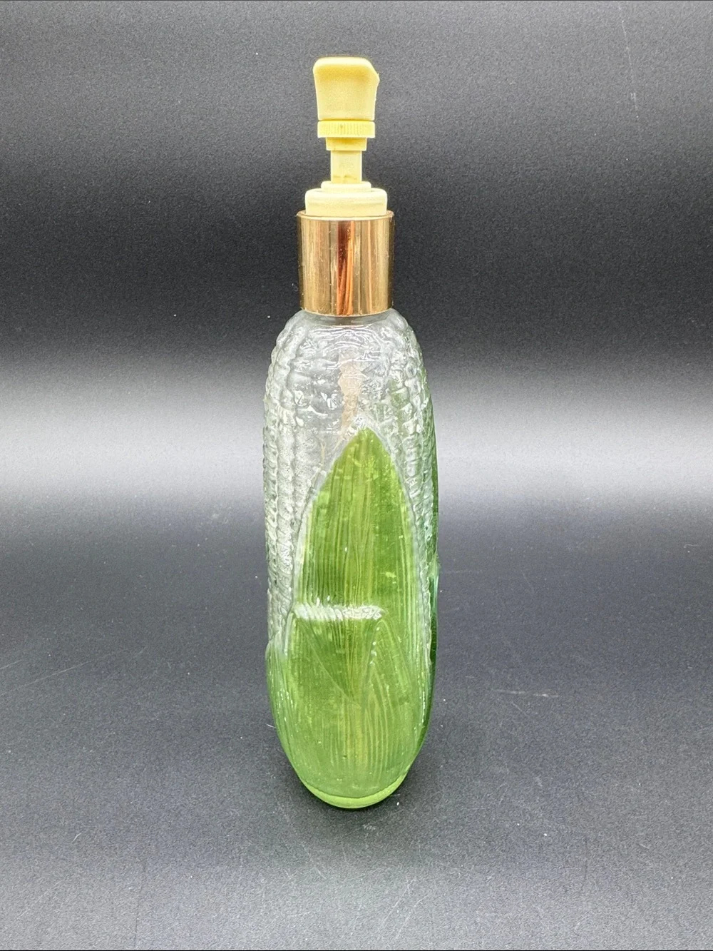 Vintage Avon 1978 Corn Cob Garden Harvest GlassBottle Soap/Lotion Dispenser Pump